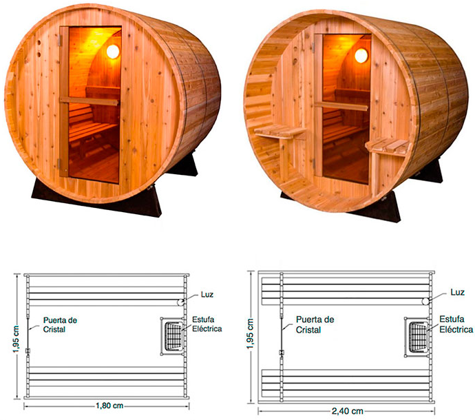 Sauna d'Extérieur Barril Rustique