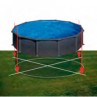 Surface piscine Gre Granada imitation graphite ronde