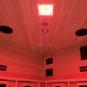 Sauna en coin infrarouge Salome lumière rouge
