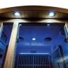 Illumination bleu Sauna infrarouge Ruby 