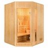 Façade Sauna à Vapeur Zen Angulaire pour 3 personnes