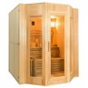 Latéral Sauna à Vapeur Zen pour 4 personnes 