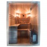 Sense sauna à vapeur 4 places façade ouvert