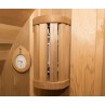 Système d'illumination et thermomètre sauna baril panoramique cèdre rouge