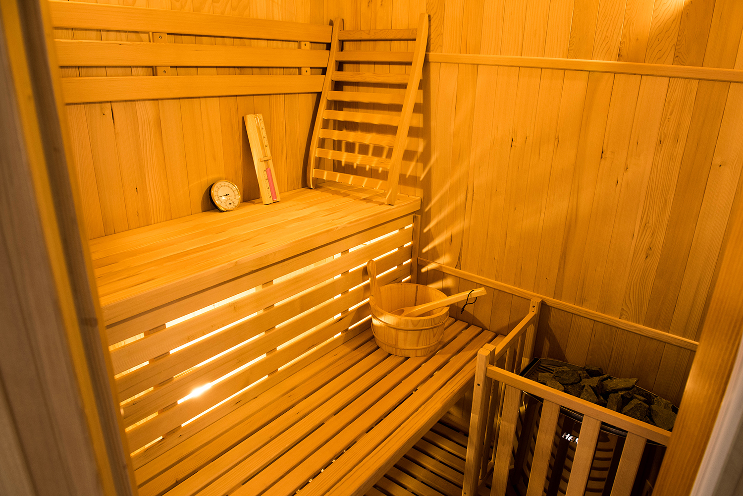 Intérieur sauna en bois Zen
