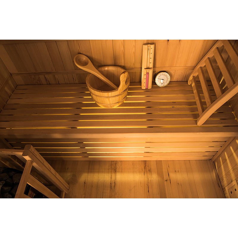 Intérieur du sauna Sense à vapeur