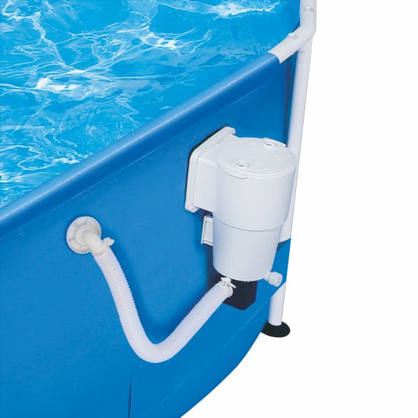 Système de filtration avec skimmer et pompe piscine amovible