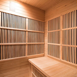 Intérieur sauna infrarouge Rowen