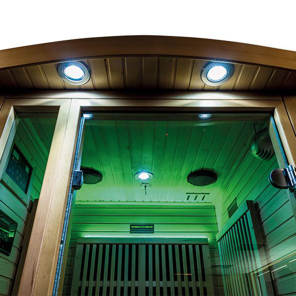 Vert illumination sauna Ruby