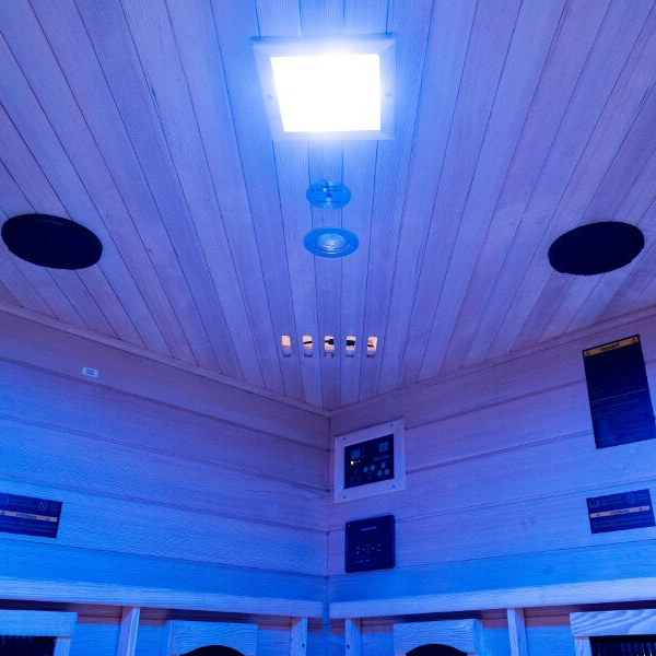 Illumination  bleu Sauna infrarouge Salome