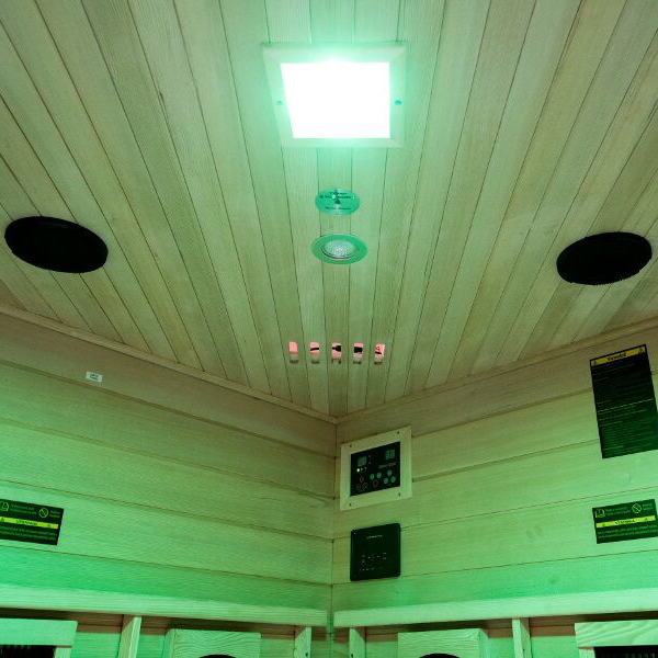 Illumination vert Sauna infrarouge Salome